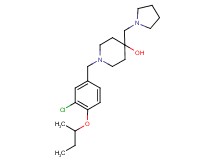 1-(4-sec-butoxy-3-chlorobenzyl)-4-(pyrrolidin-1-ylmethyl)piperidin-4-ol