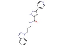 N-[3-(1H-1,2,3-benzotriazol-1-yl)propyl]-3-pyridin-4-yl-1H-pyrazole-5-carboxamide