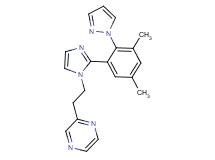 2-(2-{2-[3,5-dimethyl-2-(1H-pyrazol-1-yl)phenyl]-1H-imidazol-1-yl}ethyl)pyrazine