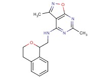 N-(3,4-dihydro-1H-2-benzopyran-1-ylmethyl)-3,6-dimethylisoxazolo[5,4-d]pyrimidin-4-amine