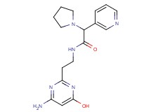 N-[2-(4-amino-6-hydroxy-2-pyrimidinyl)ethyl]-2-(3-pyridinyl)-2-(1-pyrrolidinyl)acetamide