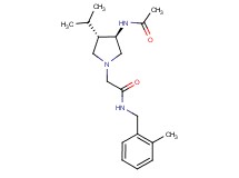 2-[rel-(3R,4S)-3-(acetylamino)-4-isopropyl-1-pyrrolidinyl]-N-(2-methylbenzyl)acetamide hydrochloride