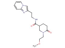 N-(2-imidazo[1,2-a]pyridin-2-ylethyl)-1-(2-methoxyethyl)-6-oxo-3-piperidinecarboxamide