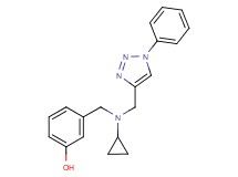 3-({cyclopropyl[(1-phenyl-1H-1,2,3-triazol-4-yl)methyl]amino}methyl)phenol