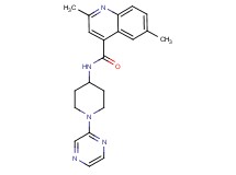 2,6-dimethyl-N-[1-(2-pyrazinyl)-4-piperidinyl]-4-quinolinecarboxamide