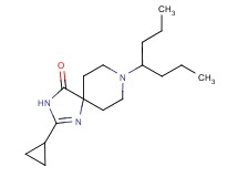 2-cyclopropyl-8-(1-propylbutyl)-1,3,8-triazaspiro[4.5]dec-1-en-4-one