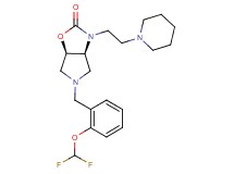 (3aS*,6aR*)-5-[2-(difluoromethoxy)benzyl]-3-[2-(1-piperidinyl)ethyl]hexahydro-2H-pyrrolo[3,4-d][1,3]oxazol-2-one