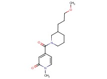 4-{[3-(3-methoxypropyl)-1-piperidinyl]carbonyl}-1-methyl-2(1H)-pyridinone