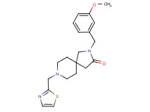 2-(3-methoxybenzyl)-8-(1,3-thiazol-2-ylmethyl)-2,8-diazaspiro[4.5]decan-3-one