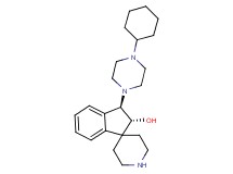 rel-(2R,3R)-3-(4-cyclohexyl-1-piperazinyl)-2,3-dihydrospiro[indene-1,4'-piperidin]-2-ol bis(trifluoroacetate) (salt)