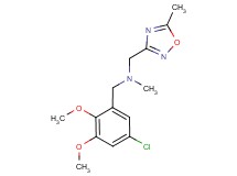 (5-chloro-2,3-dimethoxybenzyl)methyl[(5-methyl-1,2,4-oxadiazol-3-yl)methyl]amine
