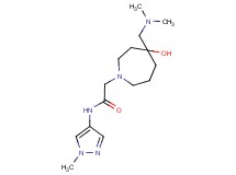 2-{4-[(dimethylamino)methyl]-4-hydroxy-1-azepanyl}-N-(1-methyl-1H-pyrazol-4-yl)acetamide