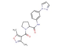 1-[(3,5-dimethyl-4-isoxazolyl)carbonyl]-N-[3-(1H-pyrazol-1-yl)phenyl]prolinamide