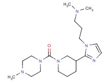 N,N-dimethyl-3-(2-{1-[(4-methyl-1-piperazinyl)carbonyl]-3-piperidinyl}-1H-imidazol-1-yl)-1-propanamine
