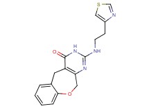 2-{[2-(1,3-thiazol-4-yl)ethyl]amino}-5,11-dihydro[1]benzoxepino[3,4-d]pyrimidin-4(3H)-one