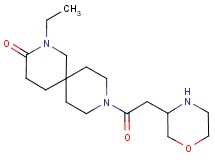 2-ethyl-9-(3-morpholinylacetyl)-2,9-diazaspiro[5.5]undecan-3-one