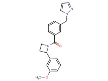 1-(3-{[2-(3-methoxyphenyl)-1-azetidinyl]carbonyl}benzyl)-1H-pyrazole