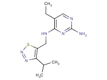 5-ethyl-N~4~-[(4-isopropyl-1,2,3-thiadiazol-5-yl)methyl]pyrimidine-2,4-diamine
