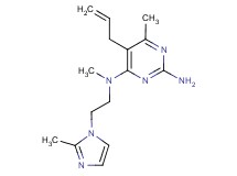 5-allyl-N~4~,6-dimethyl-N~4~-[2-(2-methyl-1H-imidazol-1-yl)ethyl]pyrimidine-2,4-diamine