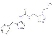 N-[(4-propyl-4H-1,2,4-triazol-3-yl)methyl]-N'-[1-(pyridin-3-ylmethyl)-1H-pyrazol-5-yl]urea