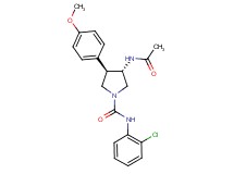 (3S*,4R*)-3-(acetylamino)-N-(2-chlorophenyl)-4-(4-methoxyphenyl)-1-pyrrolidinecarboxamide
