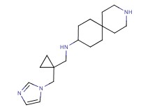 N-{[1-(1H-imidazol-1-ylmethyl)cyclopropyl]methyl}-3-azaspiro[5.5]undecan-9-amine dihydrochloride
