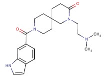 2-[2-(dimethylamino)ethyl]-9-(1H-indol-6-ylcarbonyl)-2,9-diazaspiro[5.5]undecan-3-one
