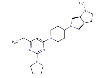 (3aS*,6aS*)-5-[1-(6-ethyl-2-pyrrolidin-1-ylpyrimidin-4-yl)piperidin-4-yl]-1-methyloctahydropyrrolo[3,4-b]pyrrole