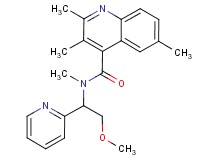 N-[2-methoxy-1-(2-pyridinyl)ethyl]-N,2,3,6-tetramethyl-4-quinolinecarboxamide
