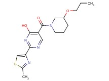2-(2-methyl-1,3-thiazol-4-yl)-5-[(3-propoxypiperidin-1-yl)carbonyl]pyrimidin-4-ol