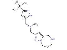 1-(3-tert-butyl-1H-pyrazol-5-yl)-N-methyl-N-(5,6,7,8-tetrahydro-4H-pyrazolo[1,5-a][1,4]diazepin-2-ylmethyl)methanamine