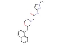 N-(1-methyl-1H-pyrazol-3-yl)-2-[2-(1-naphthylmethyl)-4-morpholinyl]acetamide