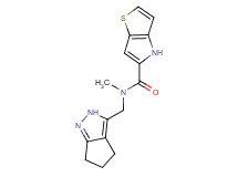 N-methyl-N-(2,4,5,6-tetrahydrocyclopenta[c]pyrazol-3-ylmethyl)-4H-thieno[3,2-b]pyrrole-5-carboxamide