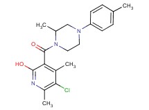 5-chloro-4,6-dimethyl-3-{[2-methyl-4-(4-methylphenyl)-1-piperazinyl]carbonyl}-2-pyridinol