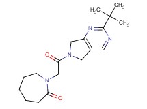 1-[2-(2-tert-butyl-5,7-dihydro-6H-pyrrolo[3,4-d]pyrimidin-6-yl)-2-oxoethyl]azepan-2-one