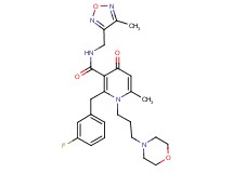 2-(3-fluorobenzyl)-6-methyl-N-[(4-methyl-1,2,5-oxadiazol-3-yl)methyl]-1-[3-(4-morpholinyl)propyl]-4-oxo-1,4-dihydro-3-pyridinecarboxamide