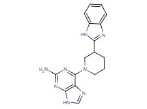 6-[3-(1H-benzimidazol-2-yl)-1-piperidinyl]-9H-purin-2-amine