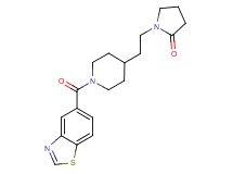 1-{2-[1-(1,3-benzothiazol-5-ylcarbonyl)-4-piperidinyl]ethyl}-2-pyrrolidinone