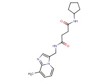 N-cyclopentyl-N'-[(8-methylimidazo[1,2-a]pyridin-3-yl)methyl]succinamide