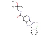 2-(2-chlorophenyl)-N-(2-methoxy-2-methylpropyl)-3-methyl-3H-imidazo[4,5-b]pyridine-6-carboxamide
