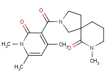 7-methyl-2-[(1,4,6-trimethyl-2-oxo-1,2-dihydro-3-pyridinyl)carbonyl]-2,7-diazaspiro[4.5]decan-6-one
