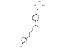 N-[3-(2-amino-1,3-thiazol-4-yl)propyl]-4-(3-hydroxy-3-methylbutyl)benzamide