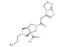 (3aS*,6aS*)-2-(5,6-dihydroimidazo[2,1-b][1,3]thiazol-3-ylacetyl)-5-propylhexahydropyrrolo[3,4-c]pyrrole-3a(1H)-carboxylic acid