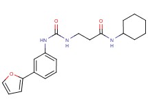 N~1~-cyclohexyl-N~3~-({[3-(2-furyl)phenyl]amino}carbonyl)-beta-alaninamide