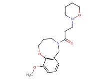 10-methoxy-5-[3-(1,2-oxazinan-2-yl)propanoyl]-3,4,5,6-tetrahydro-2H-1,5-benzoxazocine