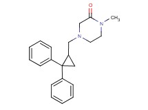 4-[(2,2-diphenylcyclopropyl)methyl]-1-methylpiperazin-2-one