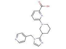 6-{3-[1-(4-pyridinylmethyl)-1H-imidazol-2-yl]-1-piperidinyl}-2-pyridinecarboxylic acid