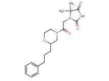 5,5-dimethyl-1-{2-oxo-2-[2-(3-phenylpropyl)-4-morpholinyl]ethyl}-2,4-imidazolidinedione