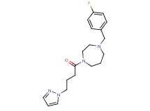 1-(4-fluorobenzyl)-4-[4-(1H-pyrazol-1-yl)butanoyl]-1,4-diazepane