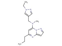 N-[(1-ethyl-1H-pyrazol-4-yl)methyl]-N-methyl-5-propylpyrazolo[1,5-a]pyrimidin-7-amine